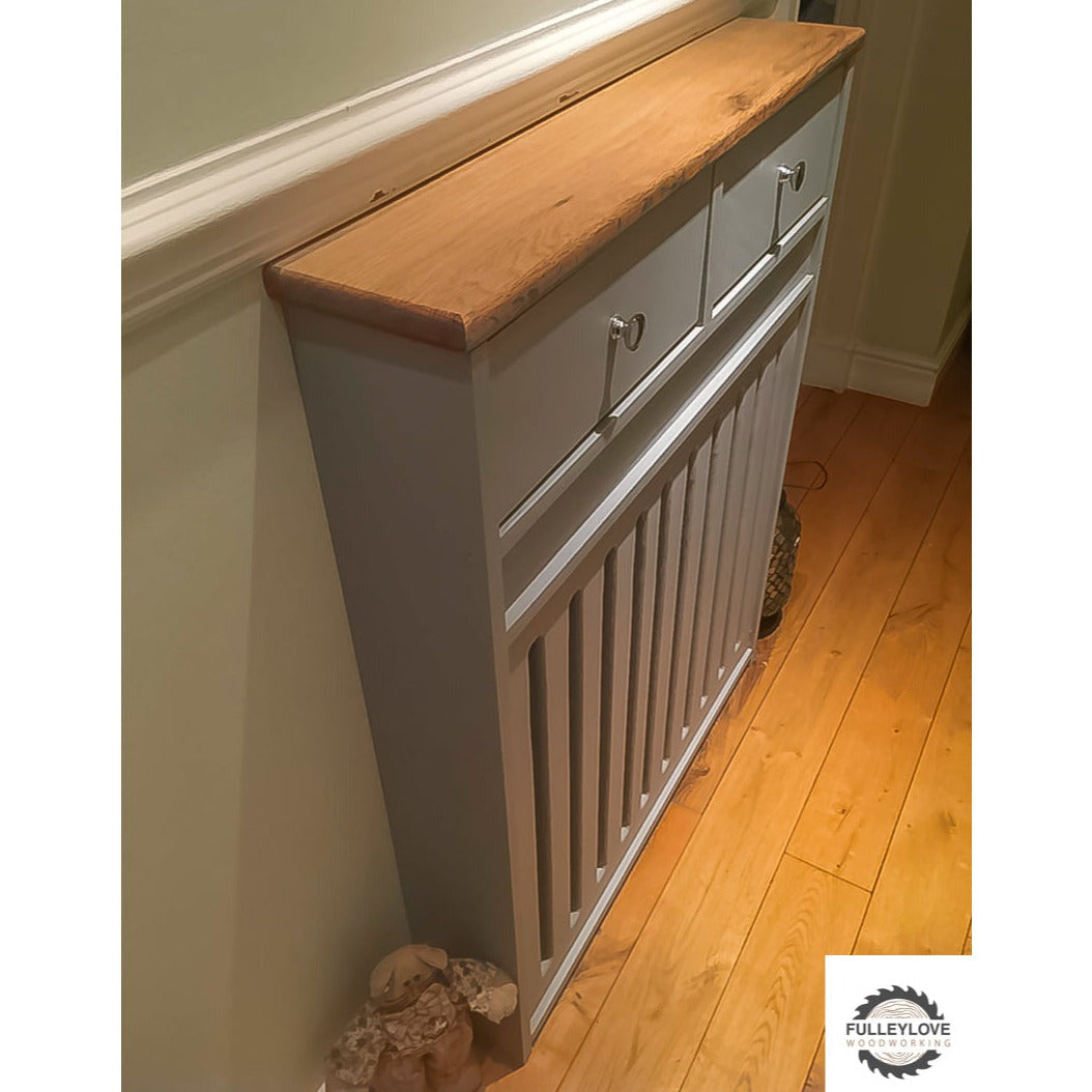 Bespoke Radiator Cover With Fake Drawers - Fulleylove Woodworking