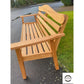 Solid Oak Custom Made Ergonomic Garden Bench - Fulleylove Woodworking