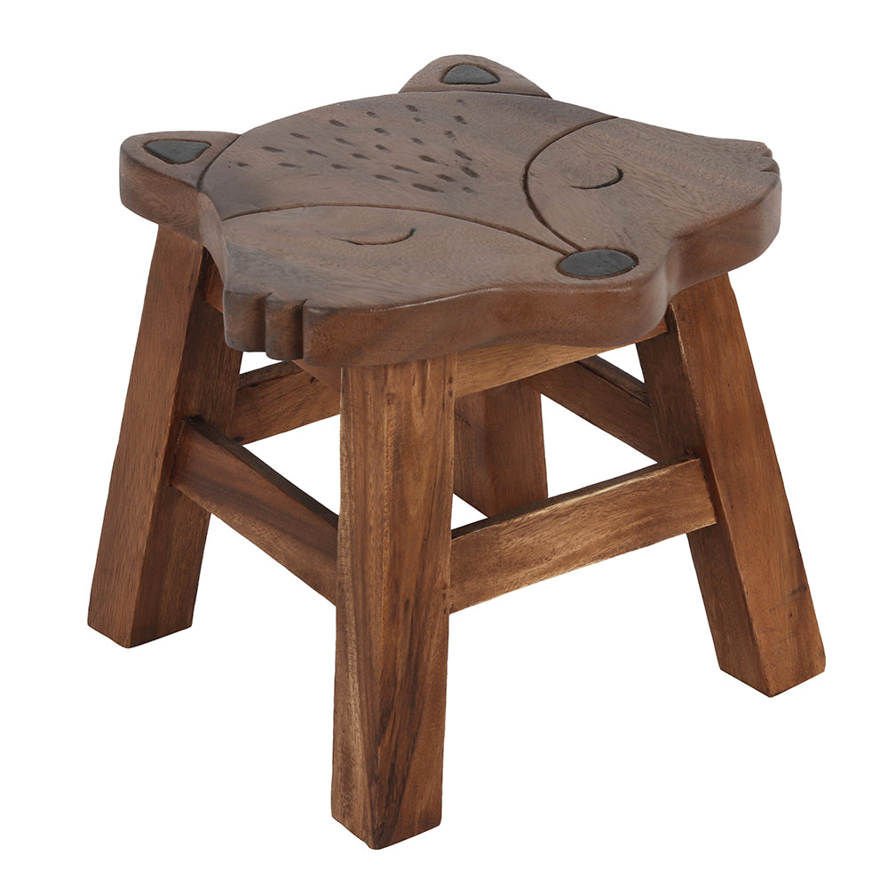 26cm Children's Wooden Fox Stool - Fulleylove Woodworking