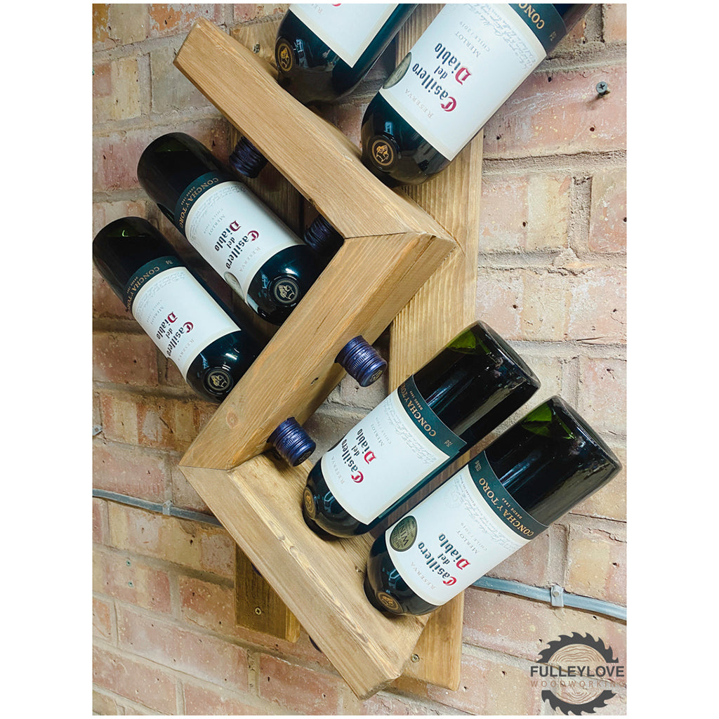 Zig zag wine rack sale